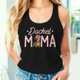 Women's Cute Dachshund Mum Motif Dog Mum For With-Neck Tank Top Frauen Geschenke für Sie