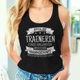 Women's Stolze Trainerin Slogan Handballolleyballintage Tank Top Frauen Geschenke für Sie