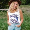 The Baddest Mother Crafter Diy Crafting Mom Women Tank Top Gifts for Her