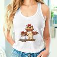 Children's With Owl Ich Bin Die Kleine Schwester Tank Top Frauen Geschenke für Sie