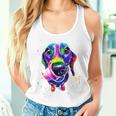 Colorful Dachshund Daxie Dog Dad Mom Boy Girl Women Tank Top Gifts for Her