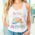 Colorful Turtle Grandma Promoted To Grandma 2021 Nana Women Tank Top Gifts for Her