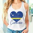 Curacao Flag Heart Caribbean Pride Women Women Tank Top Gifts for Her