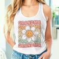 Cute Groovy Grandma 70S Family Birthday Party Daisy Flower Women Tank Top Gifts for Her