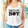 Damen Das Ist Mein Sohn Baseball Stolzer Ballsport Mama Papa Mit-Ausschnitt Tank Top Frauen Geschenke für Sie