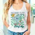 Earth Day Groovy Everyday Checkered Environment 54Th Anni Women Tank Top Gifts for Her