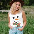 Eyelashes Christmas Outfit Snowman Face Costume Girls Womens Women Tank Top Gifts for Her
