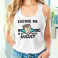 Is It August Yet Baby Boy Pregnancy Announcement Mom Women Tank Top Gifts for Her