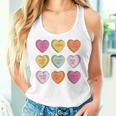 Candy Valentines Day Hearts Retro Trendy Girls Women Tank Top Gifts for Her