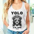 Easter Christian Religious Yolo Jk Brb Jesus Women Tank Top Gifts for Her
