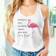 Flamingo Wrinkles Only Go Where Smiles Have Been Women Tank Top Gifts for Her