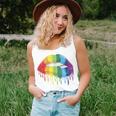 Gay Pride Equality Of Rainbow Drip Lip Biting Of Lgbt Women Tank Top Gifts for Her