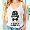 Gen X The Feral Generation Messy Bun Girl Generation X Women Tank Top Gifts for Her