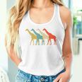 Giraffe Vintage Retro Idea For Cool Cute Women Tank Top Gifts for Her