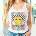 Girls 1St Grade Vibes Smile Face Back To School First Grade Women Tank Top Gifts for Her