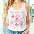 God Says I Am Princess Lover Girl Christian Women Tank Top Gifts for Her