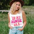 Groovy In My Auntie Era Baby Announcement Aunt Mother's Day Women Tank Top Gifts for Her