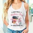 Groovy Our First Mother's Day Coffee Baby Milk Bottle Women Women Tank Top Gifts for Her