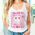 Groovy Valentines Day For Girl Valentine Vibes Women Tank Top Gifts for Her