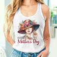 Happy Mother's Day Cute Floral Mom Mommy Grandma Womens Women Tank Top Gifts for Her