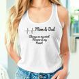 Heartbeat Mom And Dad Always On My Mind Forever In My Heart Women Tank Top Gifts for Her