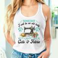 A House Full Of Cats And Fabric Quilting Lovers Women Tank Top Gifts for Her