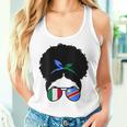 Italy And Dr Congo Mix Afro Hair Half Italian Half Congolese Women Tank Top Gifts for Her