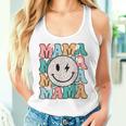 Mama Leopard Smile Bolt Lightning Checkered Groovy Mom Life Women Tank Top Gifts for Her