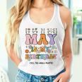 May Is My Birthday Yes The Whole Month Groovy Flowers Women Tank Top Gifts for Her