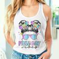 Messy Bun Girl Field Day Vibes Field Trip Teacher Student Women Tank Top Gifts for Her
