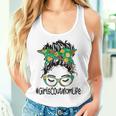 Messy Bun Girls Scout Mom Life Cookie Bakery Women Tank Top Gifts for Her