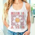 Nine Is A Vibe Cute Groovy 9Th Birthday Party Daisy Flower Women Tank Top Gifts for Her
