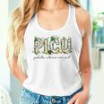 Picu Nurse St Patrick's Day Pediatric Intensive Care Unit Women Tank Top Gifts for Her