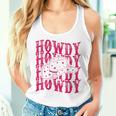 Pink Howdy Cowboy Rodeo Hat For Retro Cowgirl Women Tank Top Gifts for Her