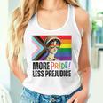 More Pride Less Prejudice Lgbtq Rainbow Pride Month Women Tank Top Gifts for Her