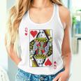 Queen Of Hearts Mardi Gras Costume Playing Card Women Tank Top Gifts for Her