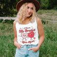 Retro Groovy I Teach The Sweetest Hearts Valentines Teachers Women Tank Top Gifts for Her