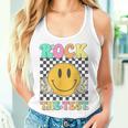 Retro Groovy Test Day Rock The Test Smile Hippie Girls Women Women Tank Top Gifts for Her