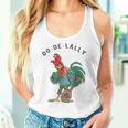 Retro Oo-De-Lally Singing Rooster Vintage Guitar Chicken Women Tank Top Gifts for Her
