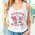 Retro Read Your Heart Out Valentine's Day Teacher Book Lover Women Tank Top Gifts for Her