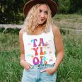 Taylor Girl First Name Personalized Groovy Women Tank Top Gifts for Her