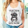 Teacher Off Duty Promoted To Stay At Home Dog Mom Women Tank Top Gifts for Her
