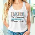 Teacher In Progress Please Wait Future Teacher Leopard Women Tank Top Gifts for Her