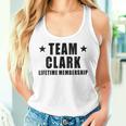 Team Clark Lifetime Membership Family Last Name Women Tank Top Gifts for Her