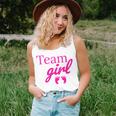 Team Girl Pink Baby Shower Gender Reveal Party Women Tank Top Gifts for Her