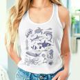 Vintage 90S Tattoo Sea Animal Retro Ocean Nature Women Women Tank Top Gifts for Her