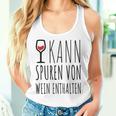 Women's Kann Trace Of Wein Tank Top Frauen Geschenke für Sie