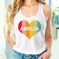 Youth Girls Amelia Retro Vintage Heart Name Women Tank Top Gifts for Her