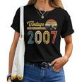 17 Years Old Vintage 2007 17Th Birthday For Girl Boy Women T-shirt