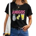 The 3 Three Amigos Tequila Shot Glass Cinco De Mayo Women T-shirt